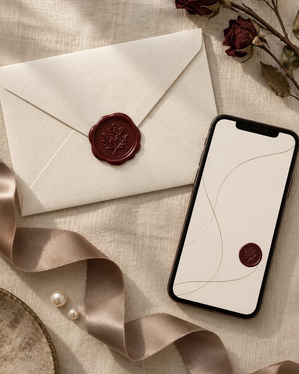 Ivory Seal invitation design